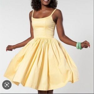 EUC Pinup Couture Yellow Jenny Dress Large